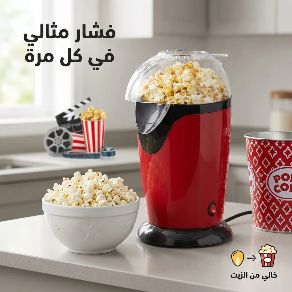 Photo 2 de Machine électrique à pop-corn – Mini appareil à popcorn 🍿⚡